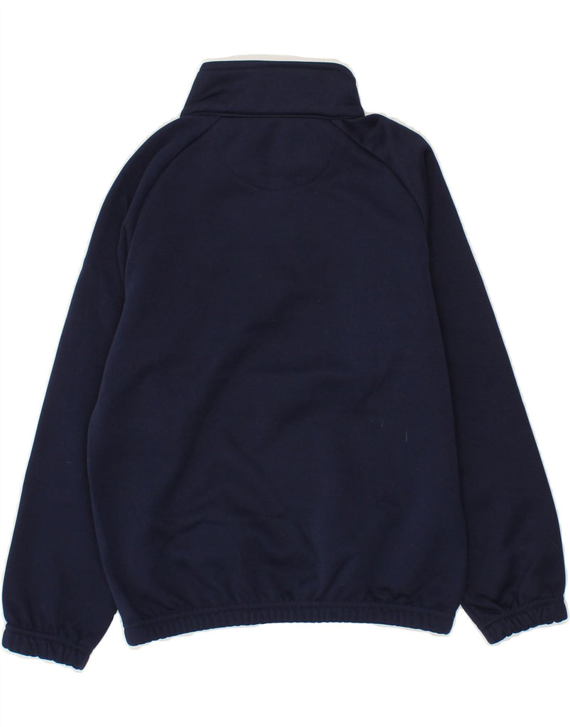 KAPPA Boys Zip Neck Sweatshirt Jumper 7-8 Years Navy Blue Polyester Vintage Kappa and Second-Hand Kappa from Messina Hembry 