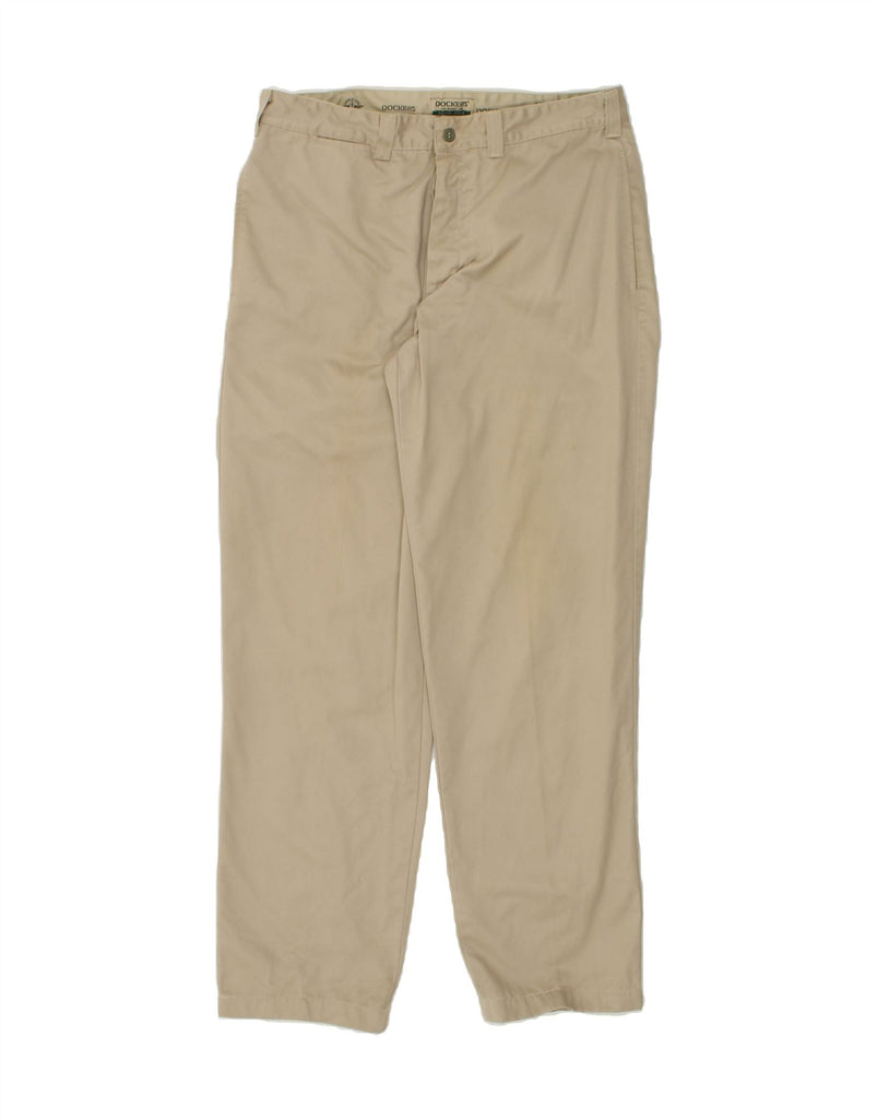 DOCKERS Mens Tapered Chino Trousers W36 L33 Beige Cotton | Vintage Dockers | Thrift | Second-Hand Dockers | Used Clothing | Messina Hembry 