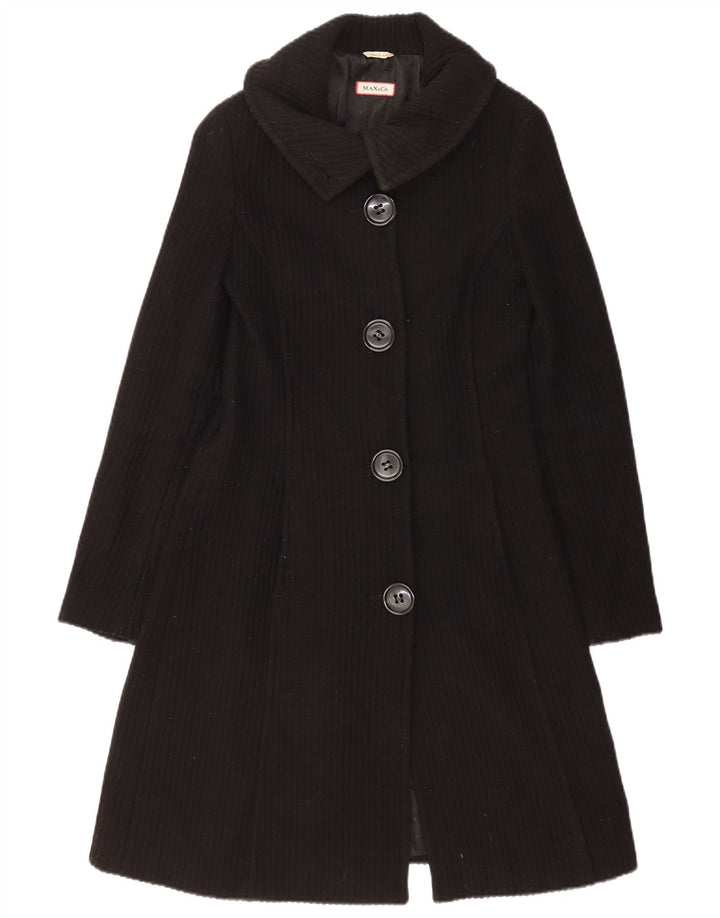 Max & Co. Womens Overcoat UK 12 Medium Black