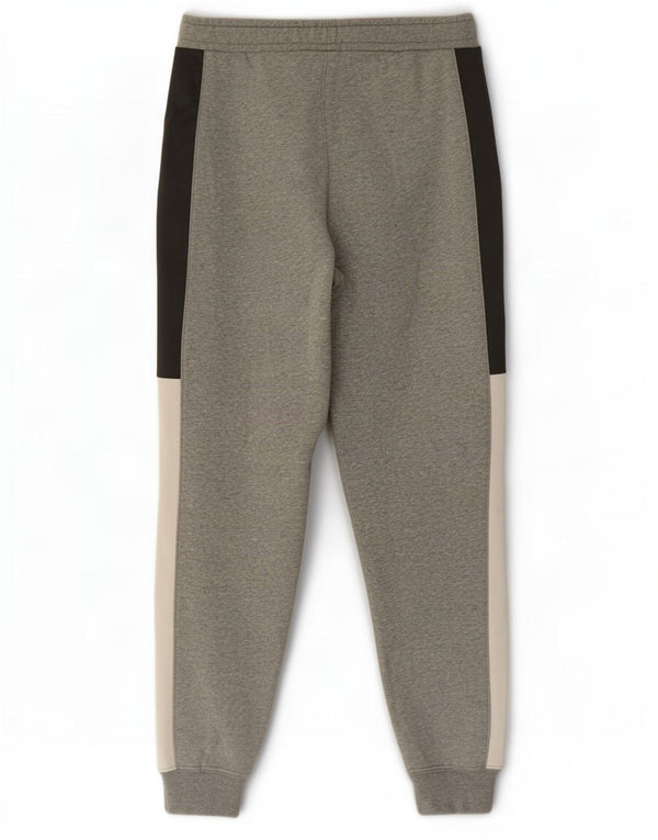 Nike Mens Graphic Tracksuit Trousers Joggers Small Grey Colourblock Cotton