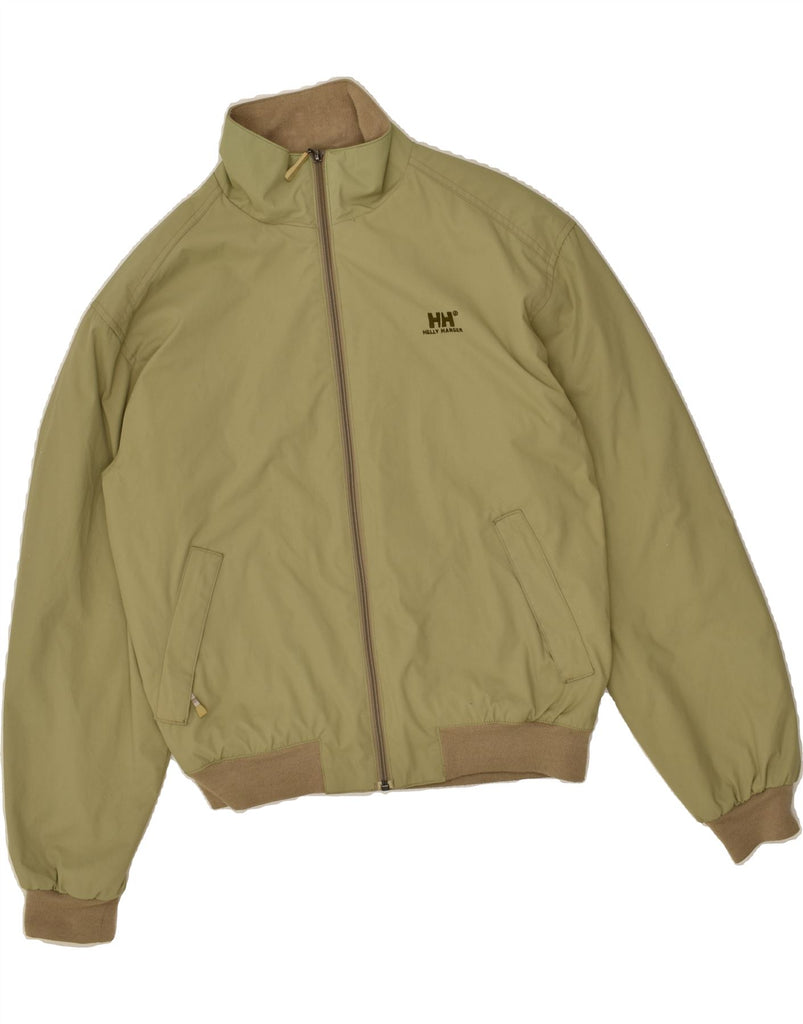 HELLY HANSEN Mens Bomber Jacket UK 36 Small Green Polyester | Vintage Helly Hansen | Thrift | Second-Hand Helly Hansen | Used Clothing | Messina Hembry 