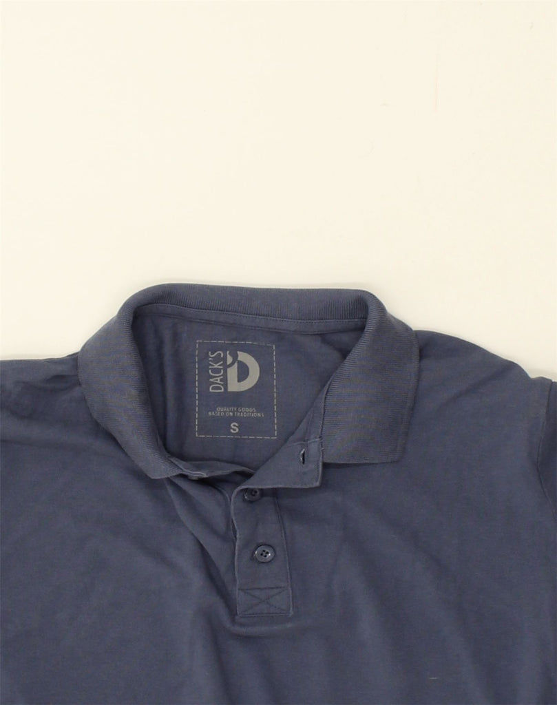 DACK'S Mens Polo Shirt Small Navy Blue Cotton | Vintage Dack's | Thrift | Second-Hand Dack's | Used Clothing | Messina Hembry 
