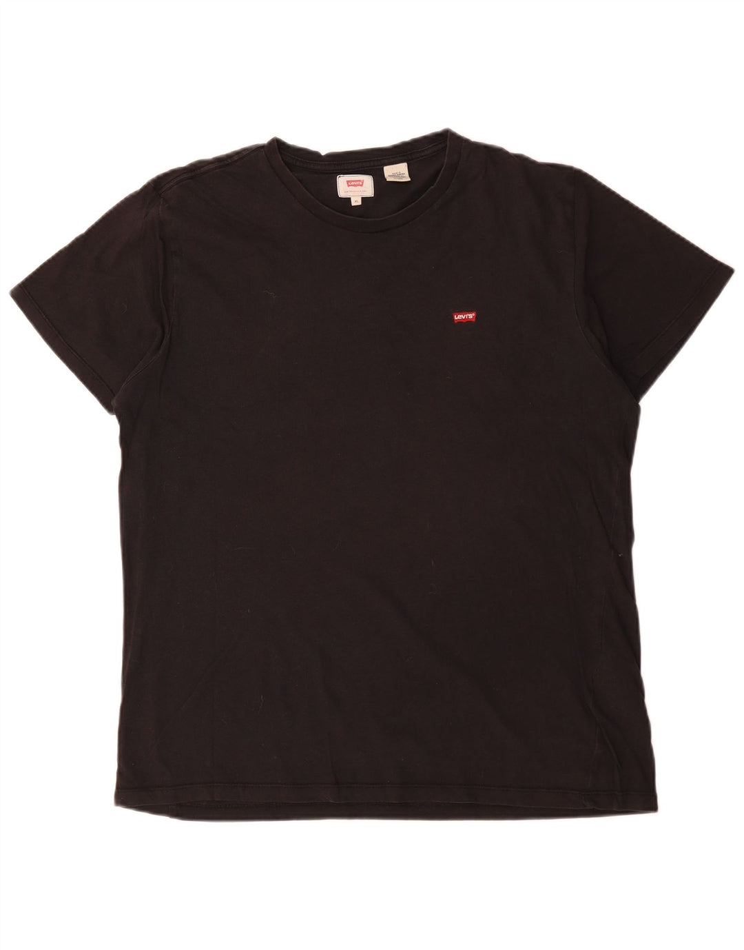 Levi's Mens T-Shirt Top XL Black Cotton