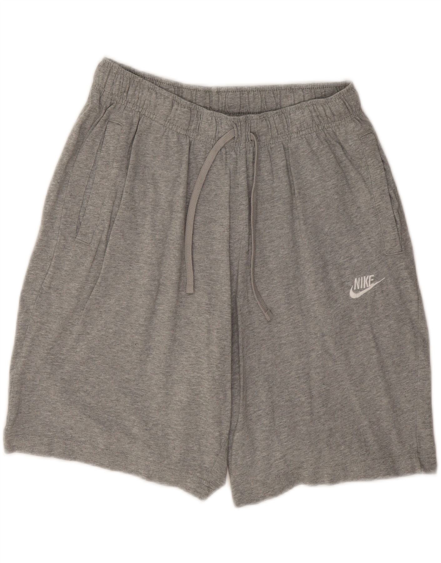 NIKE Mens Sport Shorts Medium Grey Cotton Vintage Second-Hand