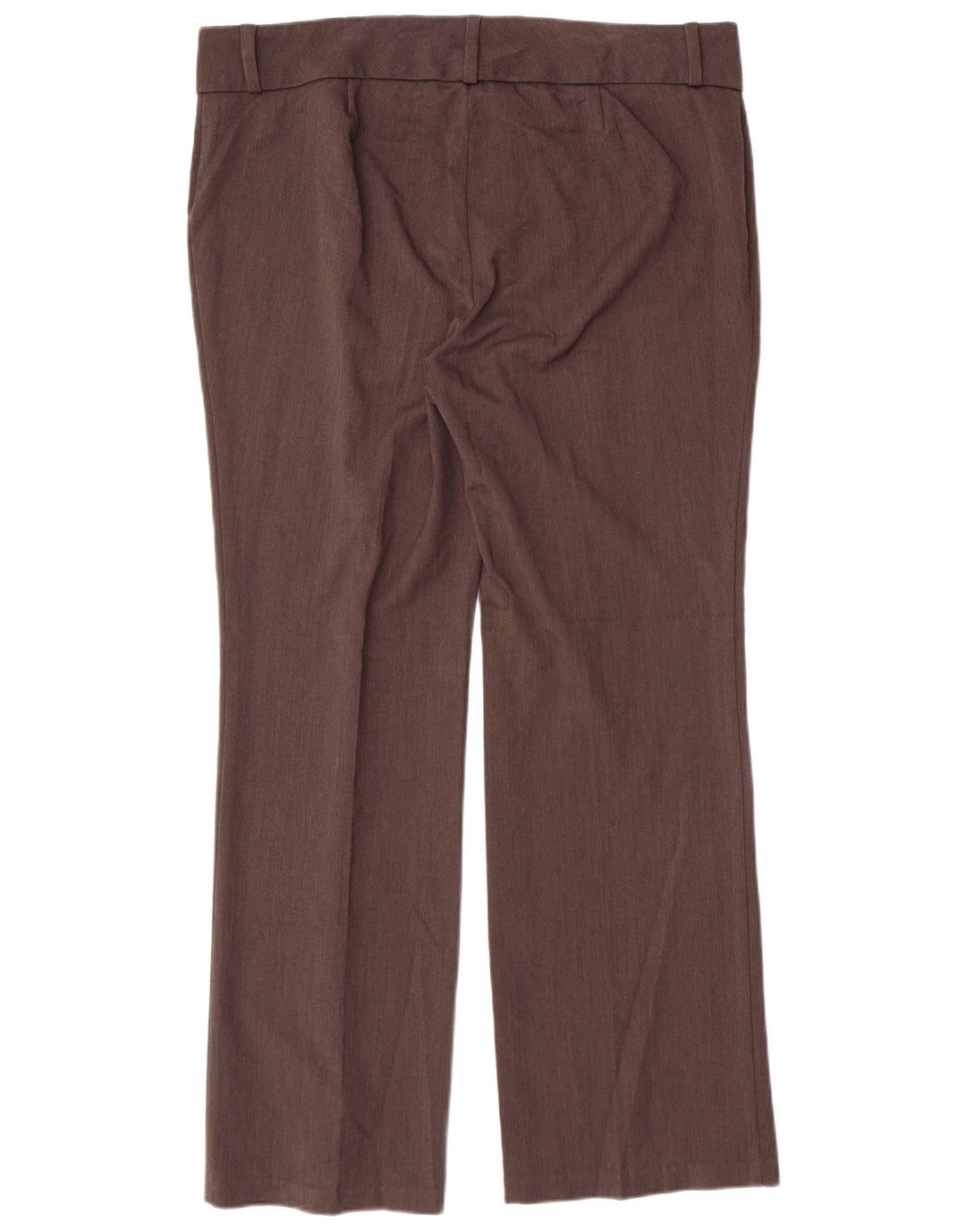MARKS & SPENCER Womens Straight Suit Trousers UK 16 Large W38 L31 Brown