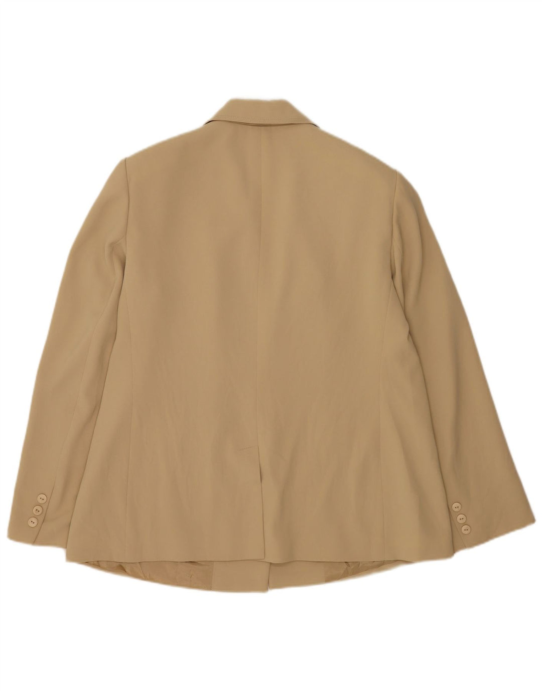 Luisa Spagnoli Womens 3 Button Blazer Jacket IT 50 XL Beige Polyester