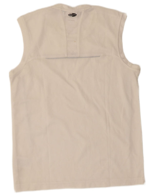 Adidas Mens Climalite Vest Top Small White Polyester