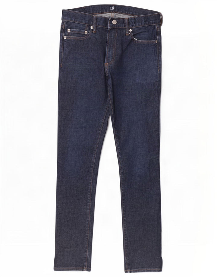 Gap Mens Slim Jeans W29 L30 Navy Blue Cotton