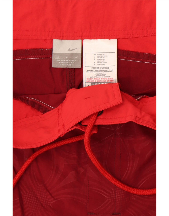 Nike Mens Swimming Shorts Medium  Red Floral Nylon