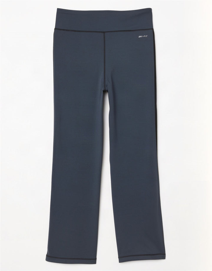 Nike Womens Dri Fit Tracksuit Trousers UK 10 Small Grey