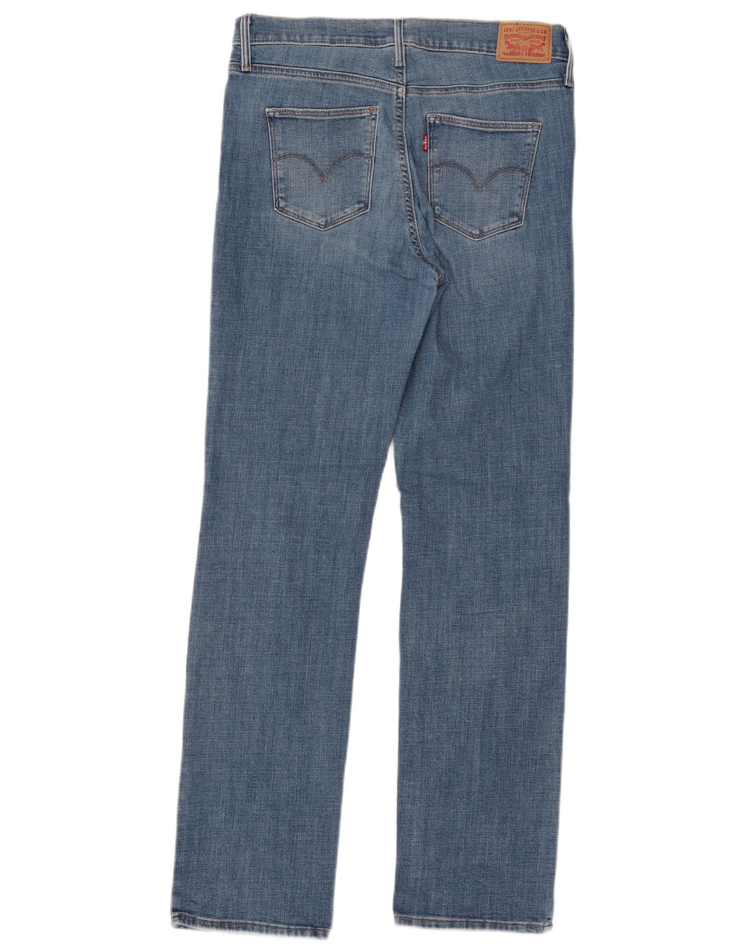 LEVI'S Womens Slimming Straight Jeans W31 L32  Blue Cotton