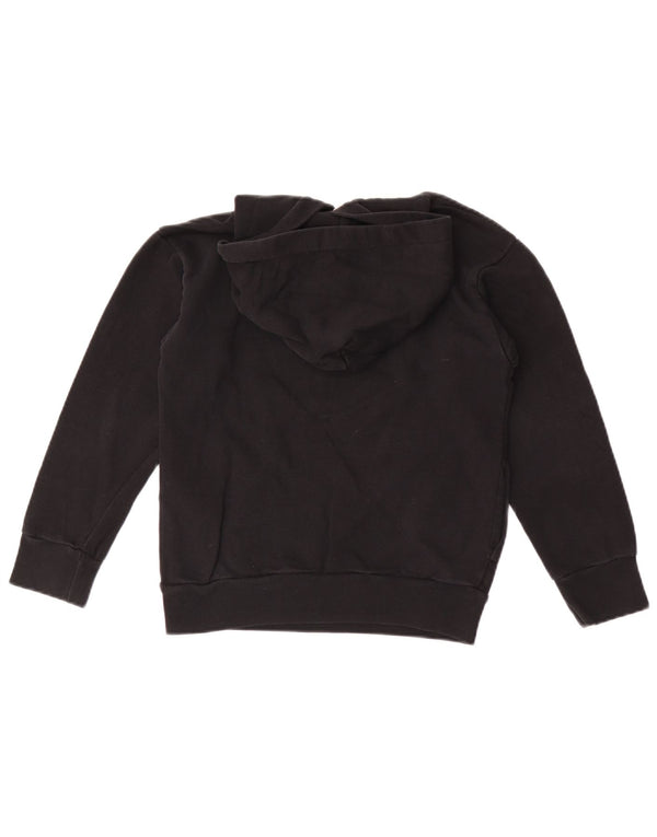 Diesel Boys Graphic Hoodie Jumper 9-10 Years Black Cotton