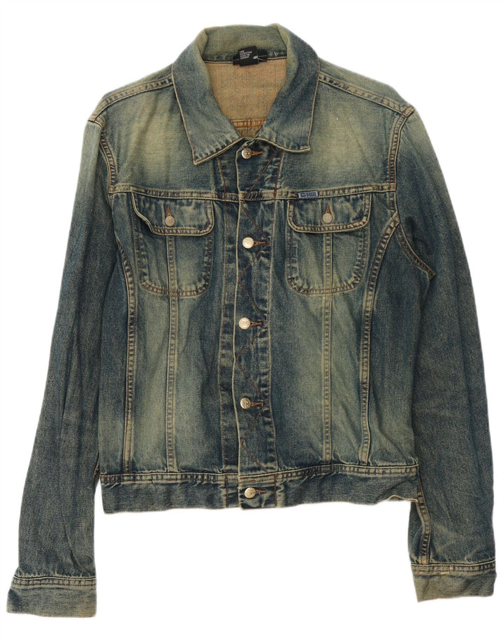 DIESEL Mens Denim Jacket UK 40 Large Blue Cotton