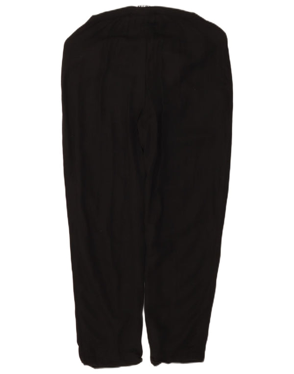 Marella Womens Slim Cropped Trousers UK 10 Small W30 L25 Black Viscose