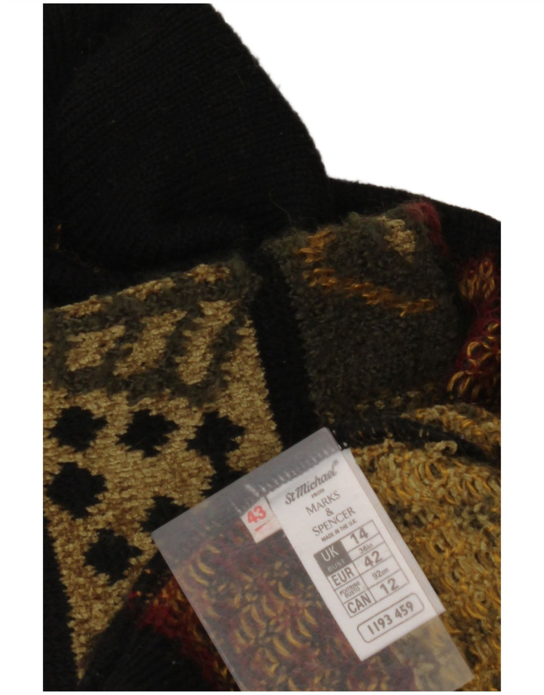 MARKS & SPENCER Womens Roll Neck Jumper Sweater Size 14 Large Khaki