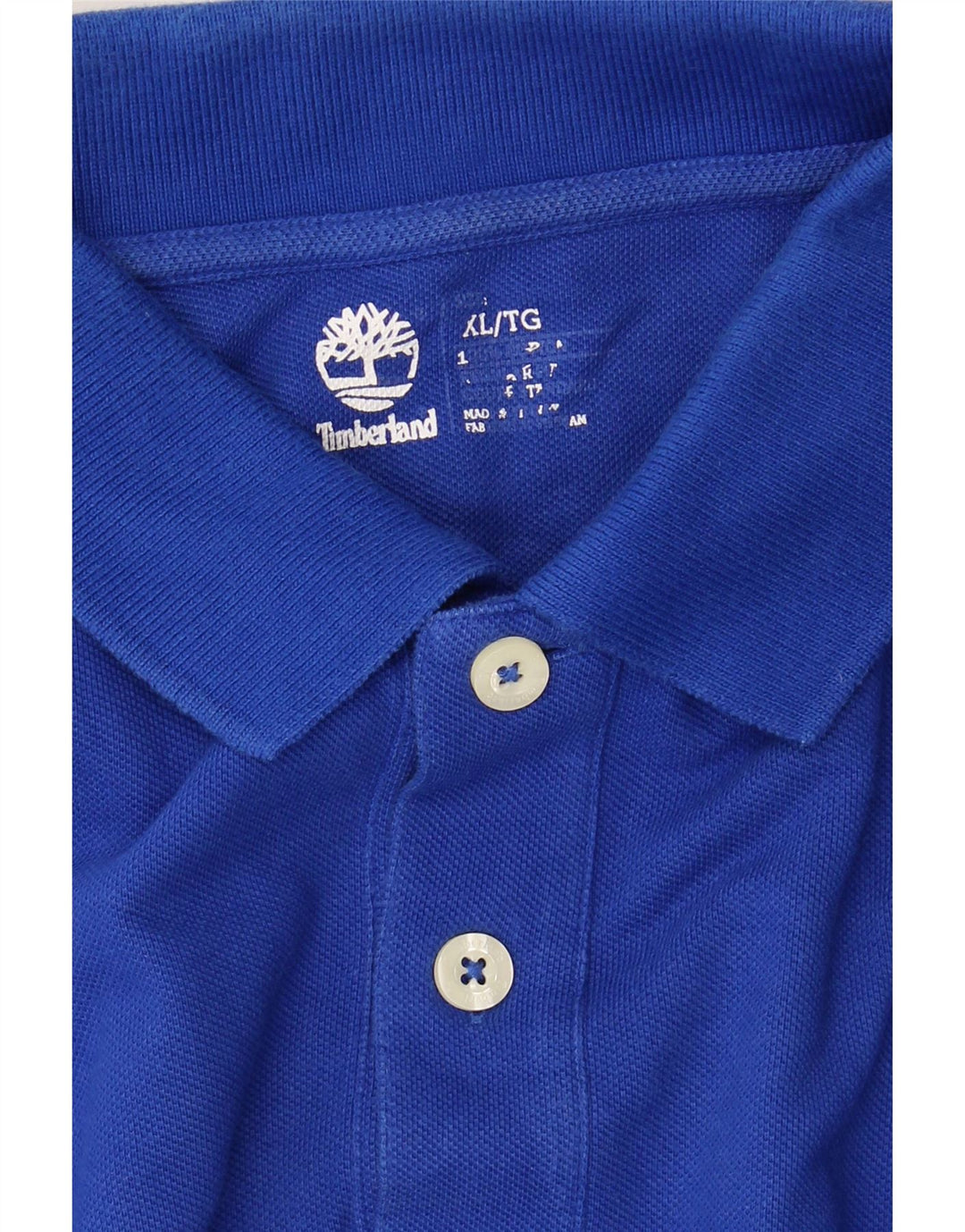 TIMBERLAND Mens Polo Shirt XL Blue Cotton Vintage Timberland and Second-Hand Timberland from Messina Hembry 