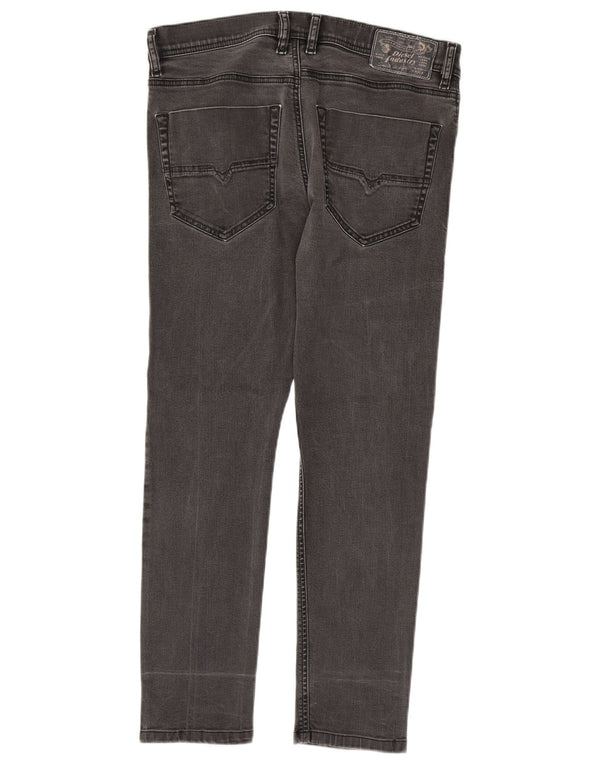Diesel Mens Slim Jeans W30 L27 Grey Cotton