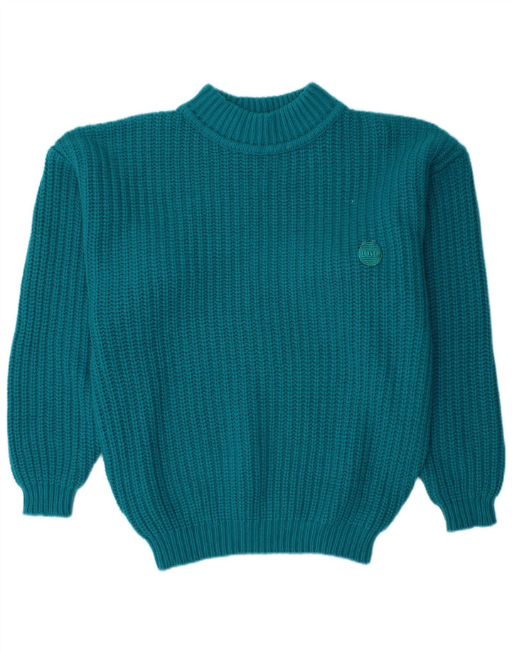 CDP Mens Turtle Neck Jumper Sweater IT 48/50 Medium Blue Polyacrylic