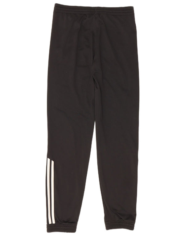 Adidas Girls Tracksuit Trousers Joggers 14-15 Years  Black Polyester