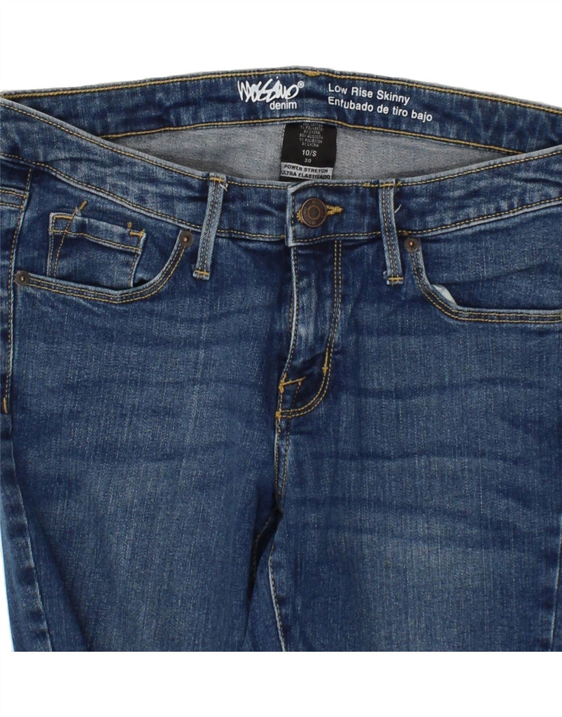 MOSSIMO Womens Low Waist Skinny Jeans US 10 Large W30 L28 Blue Cotton Vintage Mossimo and Second-Hand Mossimo from Messina Hembry 