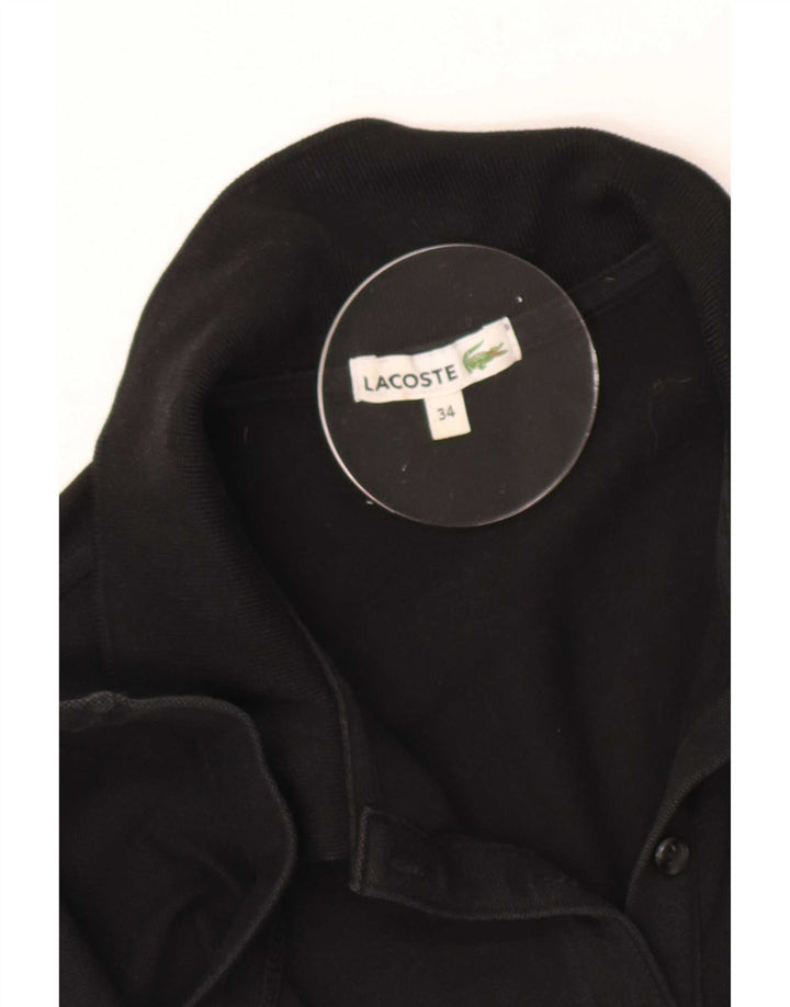 Lacoste Womens Polo Dress Size 34 Small Black
