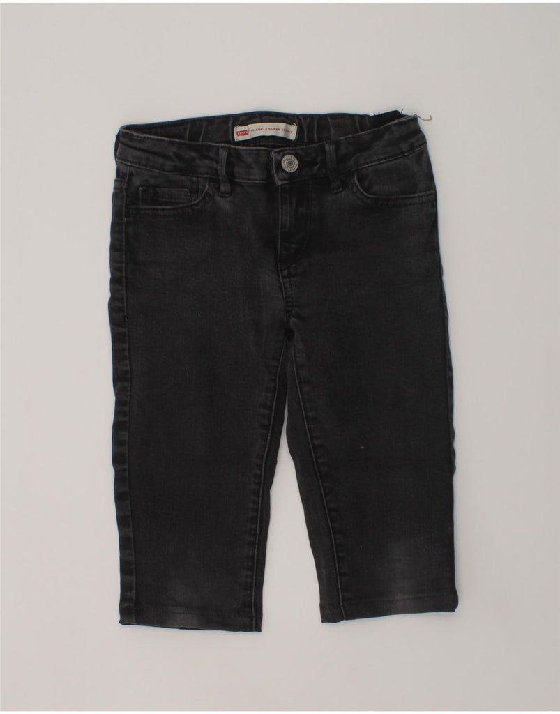 LEVI'S Boys Too Superlow Denim Shorts 7-8 Years W23 L11  Black Cotton | Vintage Levi's | Thrift | Second-Hand Levi's | Used Clothing | Messina Hembry 