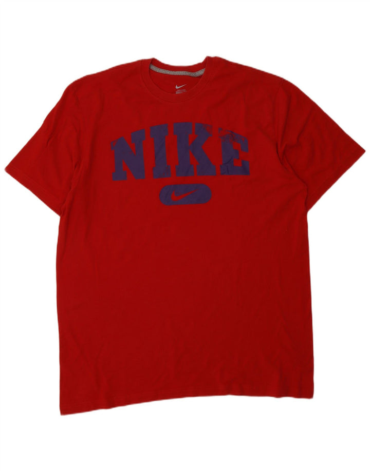 NIKE Mens Graphic T-Shirt Top XL Red
