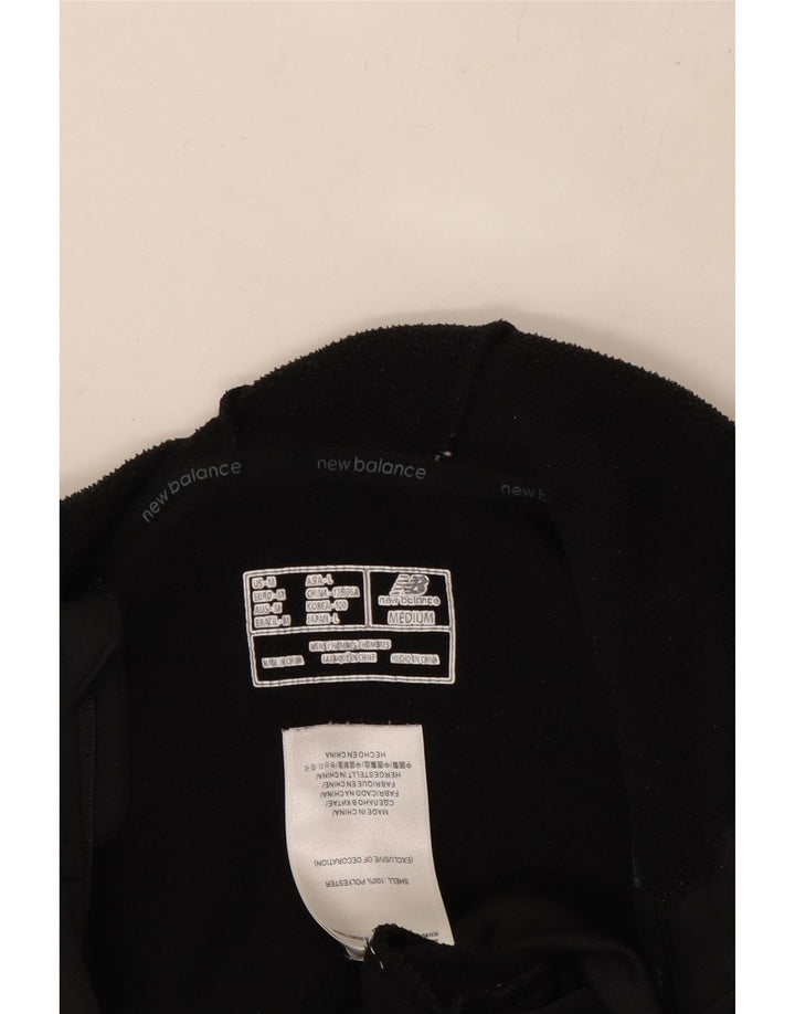 NEW BALANCE Mens Zip Hoodie Sweater Medium Black Polyester