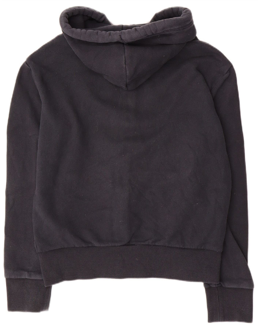 Superdry Mens Zip Hoodie Sweater Medium Navy Blue Cotton