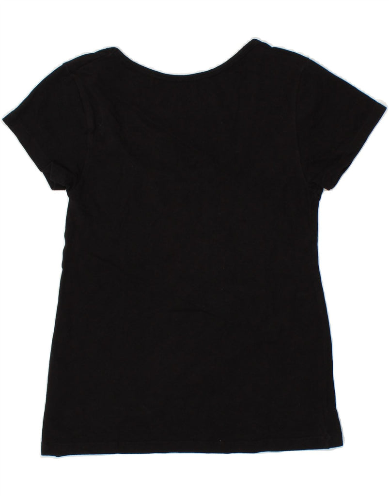 LEVI'S Womens T-Shirt Top UK 12 Medium Black Cotton | Vintage Levi's | Thrift | Second-Hand Levi's | Used Clothing | Messina Hembry 
