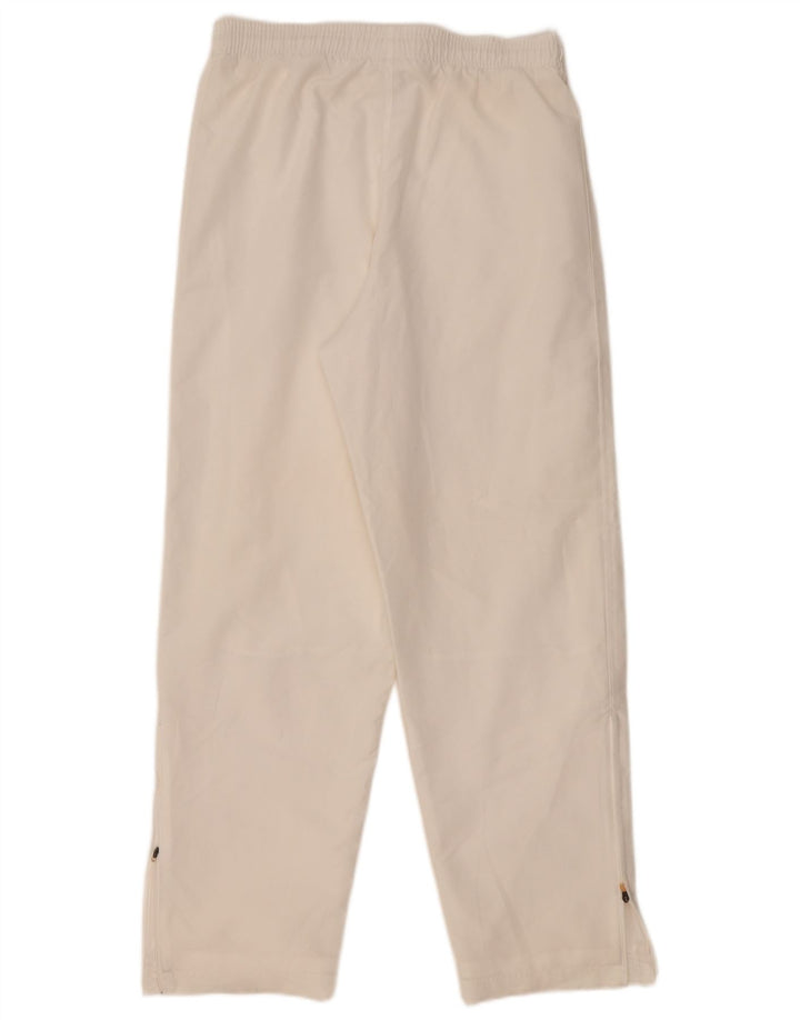 Adidas Womens Tracksuit Trousers UK 14 Large White Polyester