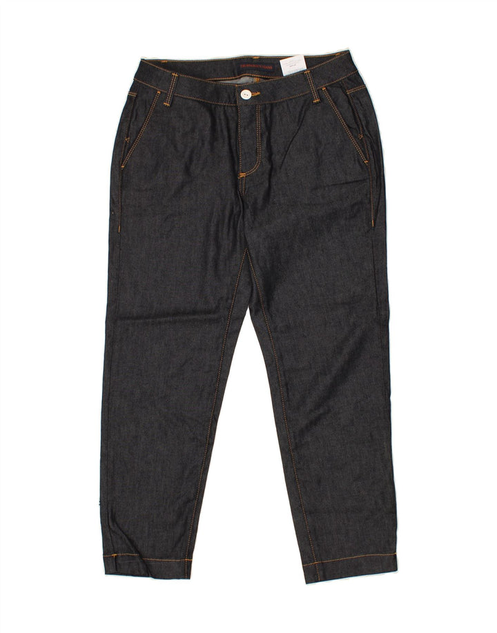 TRUSSARDI Womens Tapered Jeans W27 L27 Navy Blue Polyester Vintage Trussardi and Second-Hand Trussardi from Messina Hembry 