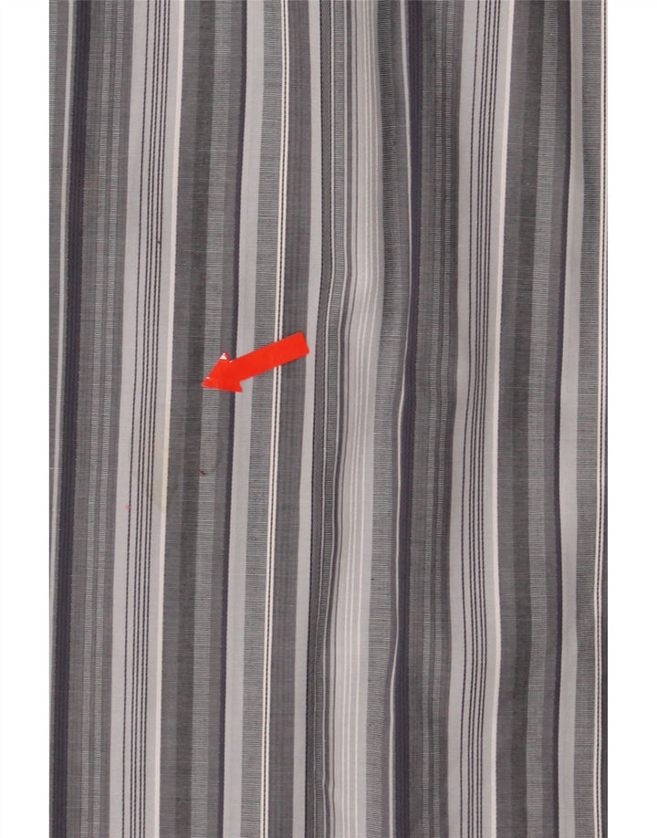 ETRO Mens Milano Shirt Size 43 Large Grey Striped Vintage Etro and Second-Hand Etro from Messina Hembry 