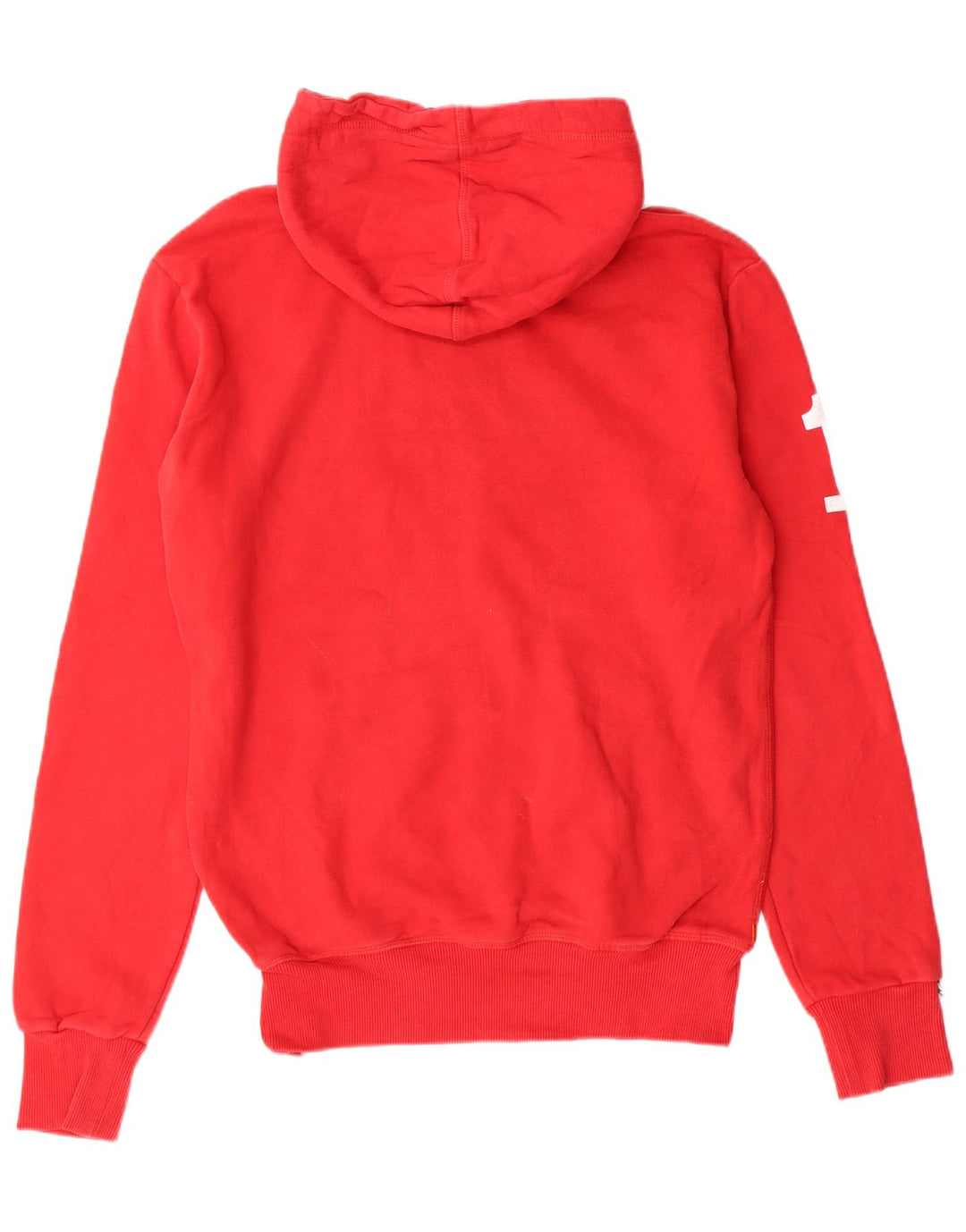 Superdry Mens Graphic Hoodie Jumper Small Red Cotton