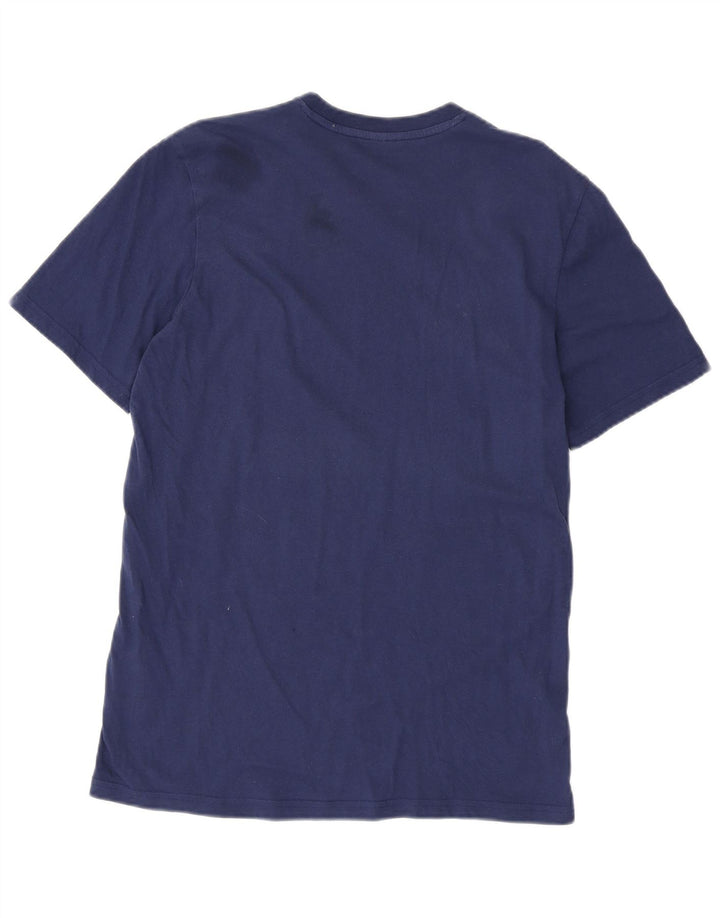 ADIDAS Mens T-Shirt Top Medium Navy Blue Cotton