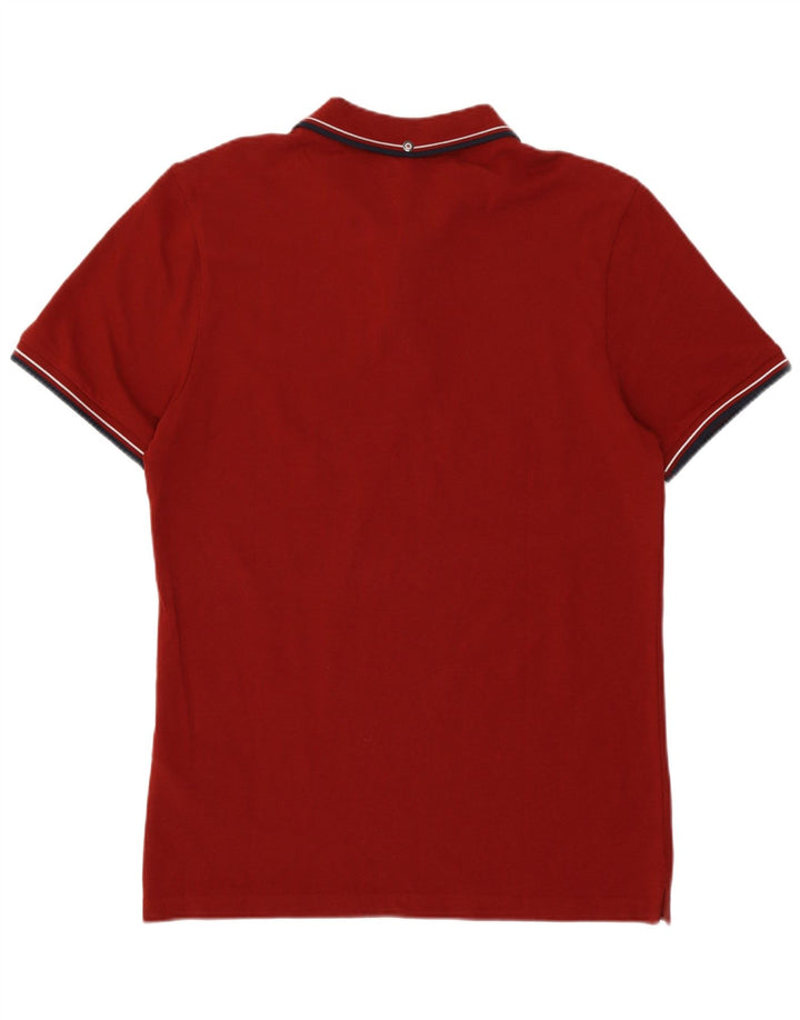 Ben Sherman Mens Polo Shirt Medium Maroon Cotton