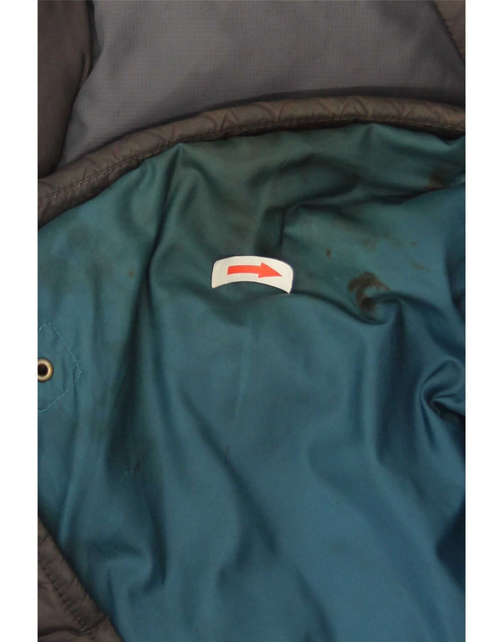 The North Face Mens Padded Jacket UK 38 Medium Grey Colourblock Nylon