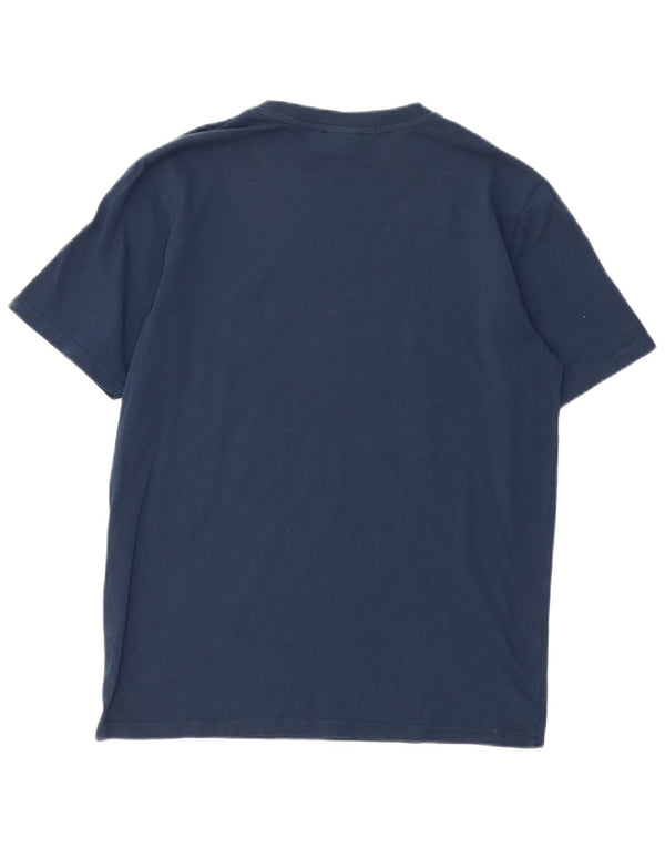 Ellesse Mens Graphic T-Shirt Top Large Navy Blue Cotton