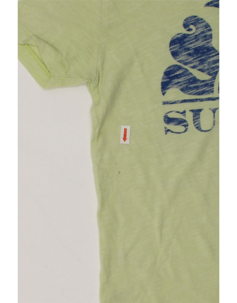 SUNDEK Boys Graphic T-Shirt Top 5-6 Years Green Cotton | Vintage Sundek | Thrift | Second-Hand Sundek | Used Clothing | Messina Hembry 