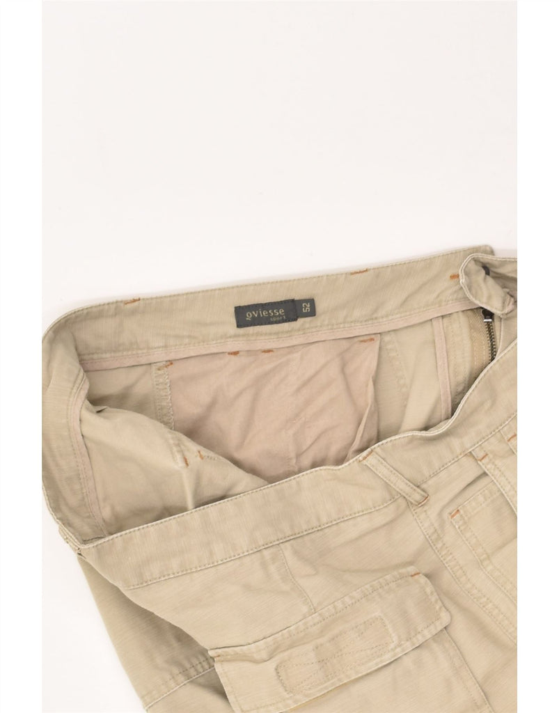 OVIESSE Mens Straight Cargo Trousers IT 52 XL W38 L28 Beige Cotton | Vintage Oviesse | Thrift | Second-Hand Oviesse | Used Clothing | Messina Hembry 