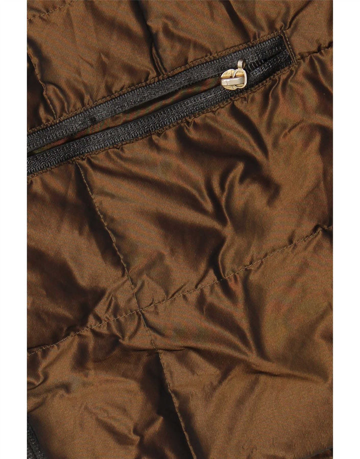 Colmar Womens Hooded Padded Jacket UK 14 Medium Brown