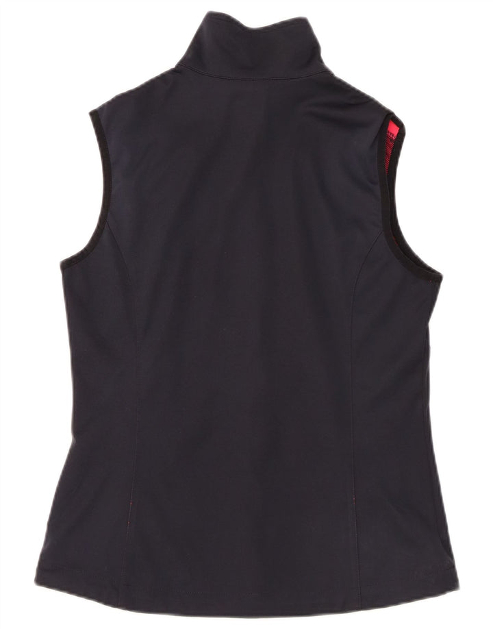 CMP Womens Sleeveless Tracksuit Top Jacket UK 6 XS Navy Blue Polyester