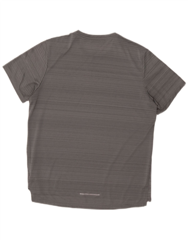 Nike Mens Dri Fit T-Shirt Top Large Grey Polyester