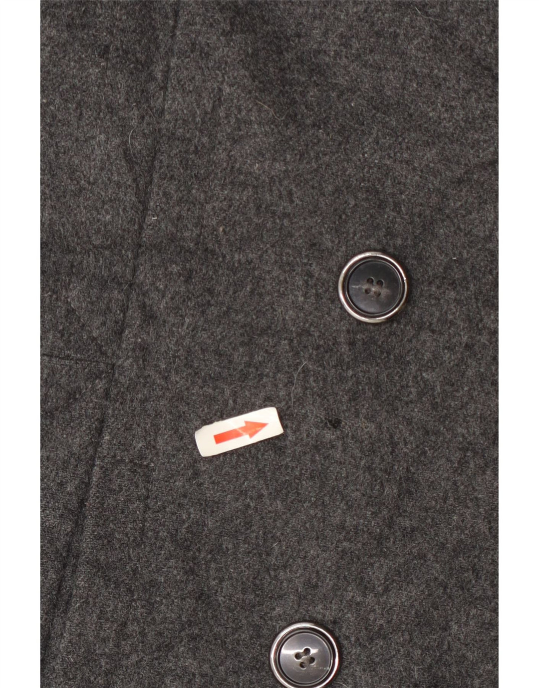 Hobbs Womens Pea Coat UK 12 Medium Grey Wool