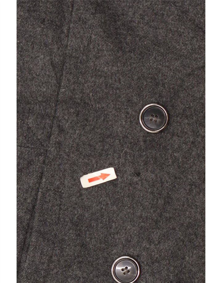 Hobbs Womens Pea Coat UK 12 Medium Grey Wool