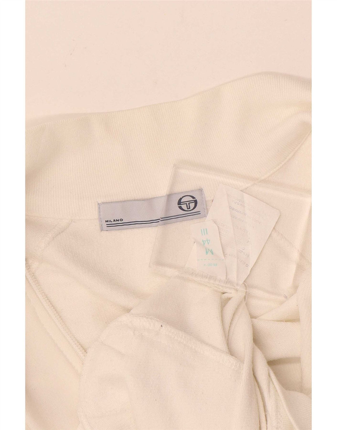 Sergio Tacchini Womens Tracksuit Top Jacket IT 44 Medium White Cotton