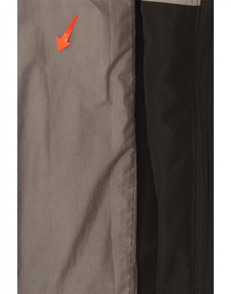 ADIDAS Mens Hooded Reversible Jacket UK 36 Small Black Polyester Vintage Adidas and Second-Hand Adidas from Messina Hembry 