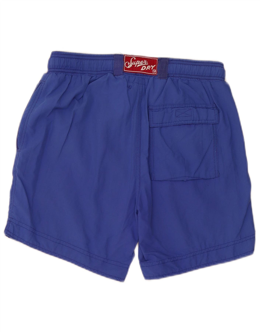 SUPERDRY Mens Swimming Shorts Medium Blue Nylon