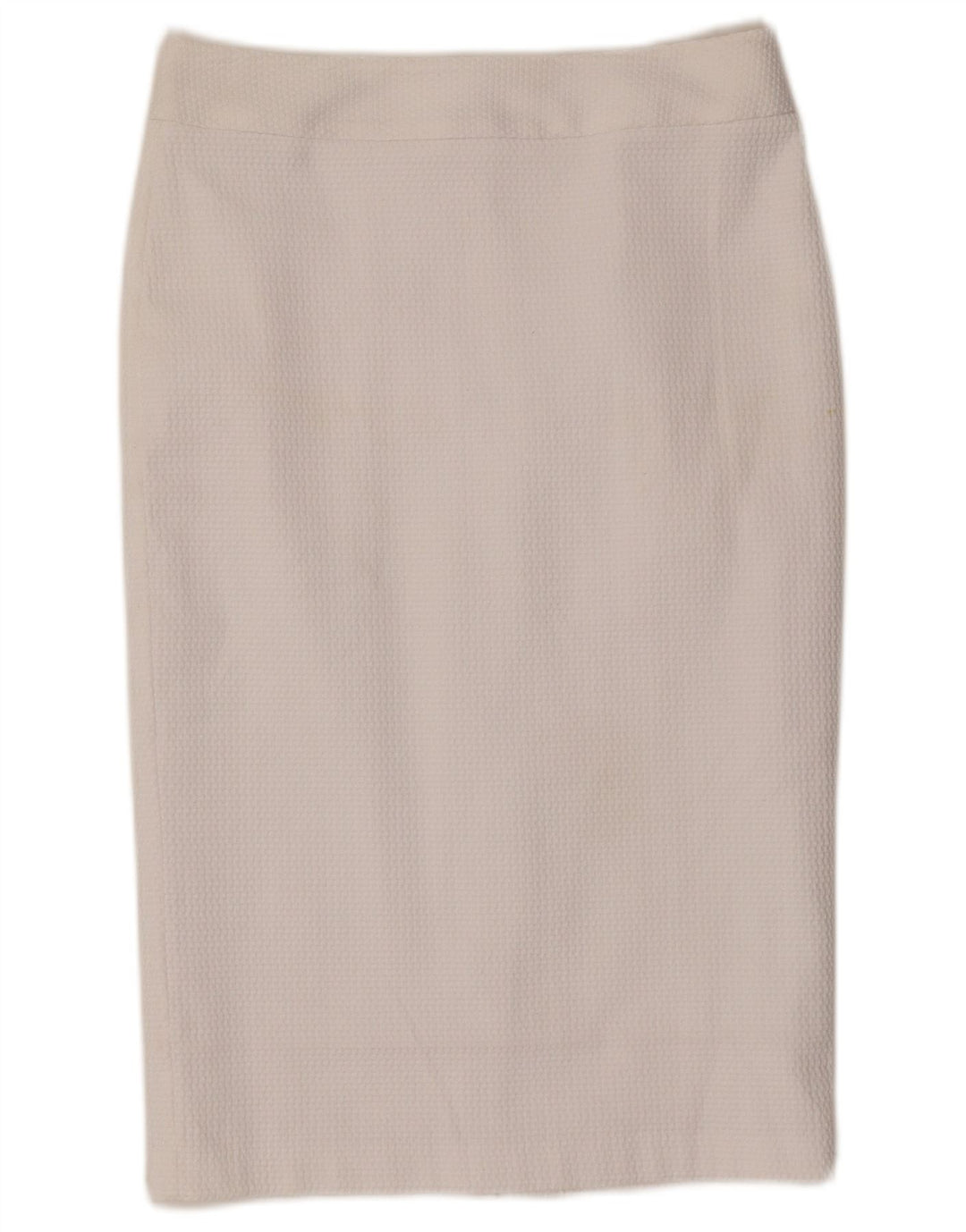 Marks & Spencer Womens Pencil Skirt UK 10 Small W30  White Polyester
