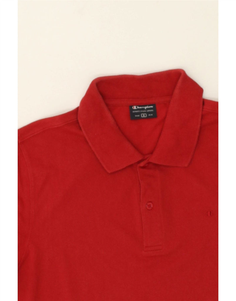 CHAMPION Mens Polo Shirt Small Red | Vintage Champion | Thrift | Second-Hand Champion | Used Clothing | Messina Hembry 